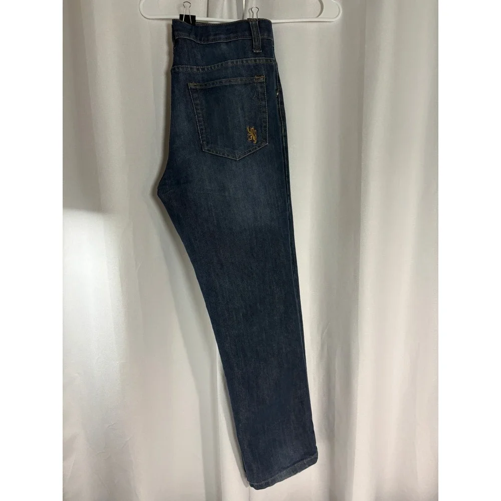 Lions Crest by English Laundry Mens 34x30 Straight Leg Dark Wash Jeans MC0042